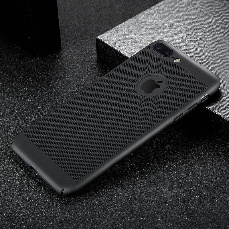 Ốp Lưng Tản Nhiệt Siêu Mỏng Dành Cho iPhone 8 Plus Ốp Lưng Điện Thoại Siêu Mỏng PC Cứng Mờ Thoáng Khí Có Lỗ