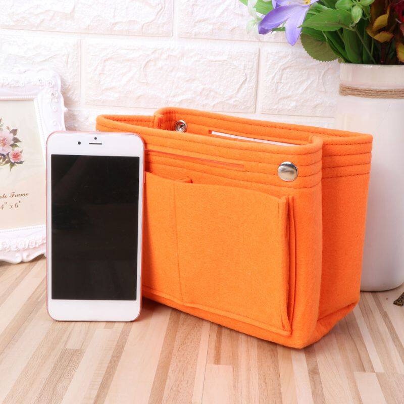 Multifunction Handbag Organizer Purse Insert Bag Felt Fabric Storage Pouch Case