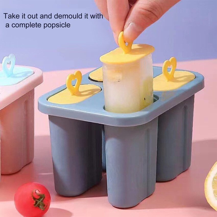 Silicone khuôn tạo đá hình que kem kem dụng cụ làm viên đá thanh tủ lạnh tự chế Stick dụng cụ phòng bếp