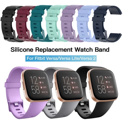 Replacement Band for Original Fitbit Versa/Versa 2/Versa Lite Soft Silicone Waterproof Wrist Accessories Watch Strap for Fitbit Versa Lite