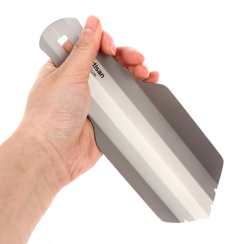 Pure Titanium Ultralight Backpacking Potty Trowel Outdoor Compact Poop