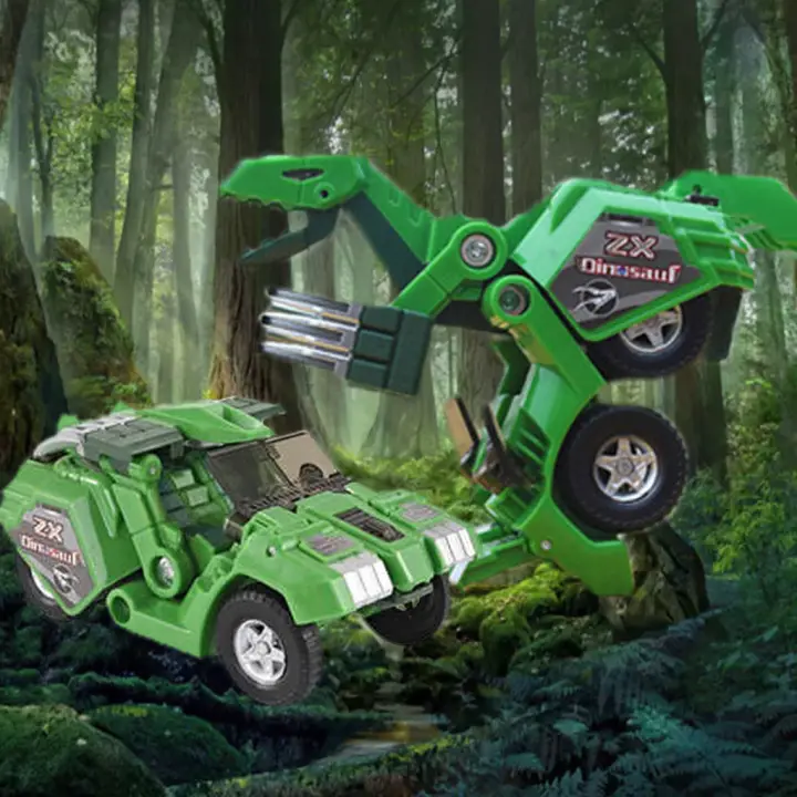 dinosaur robot car