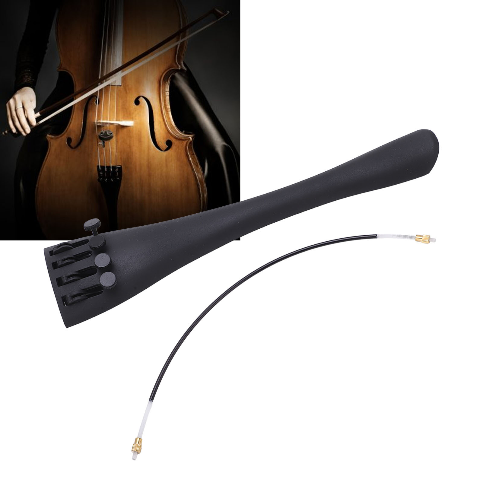 Cello Tailpiece Nylon Tail Gut Lightweight for Different Levels 4/4 Cellos