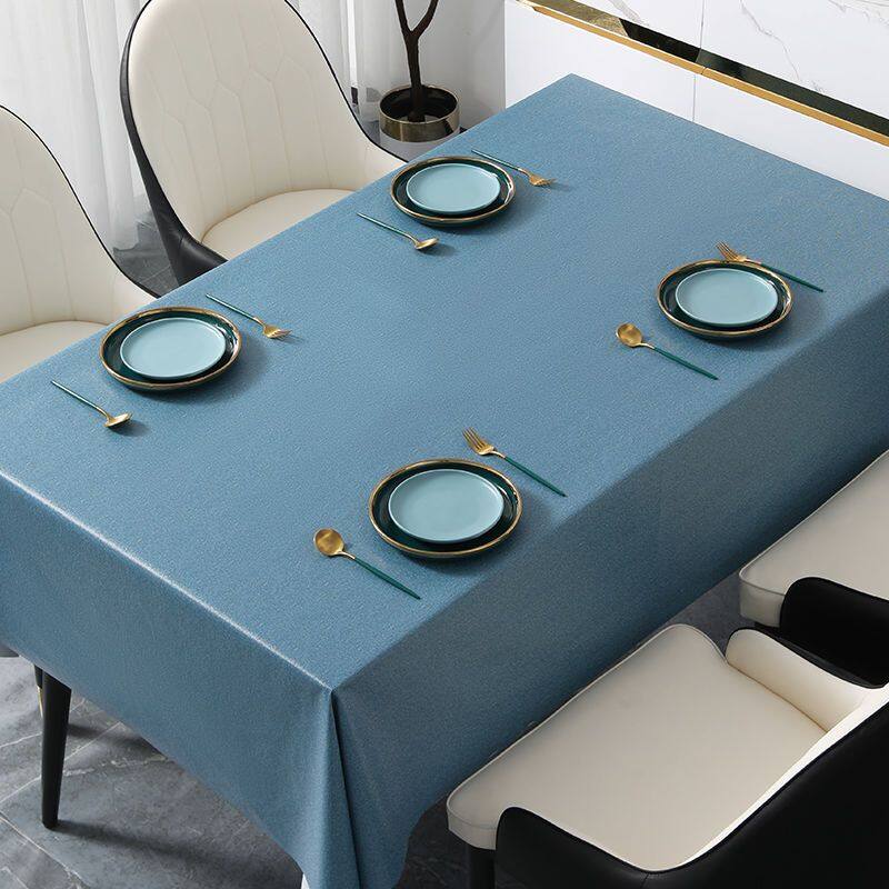 Solid Color Tablecloth Waterproof, Oil-proof, Anti-scalding, Disposable Coffee Table, Pvc Table Cloth, Tablecloth, Rectangular Dining Table, Bedroom Desk