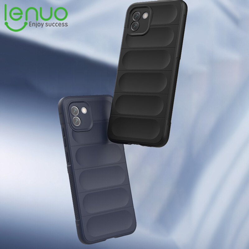 Lenuo Phantom Shield Phone Case For Samsung Galaxy A03 Soft Silicone TPU Shockproof Airbag Cover