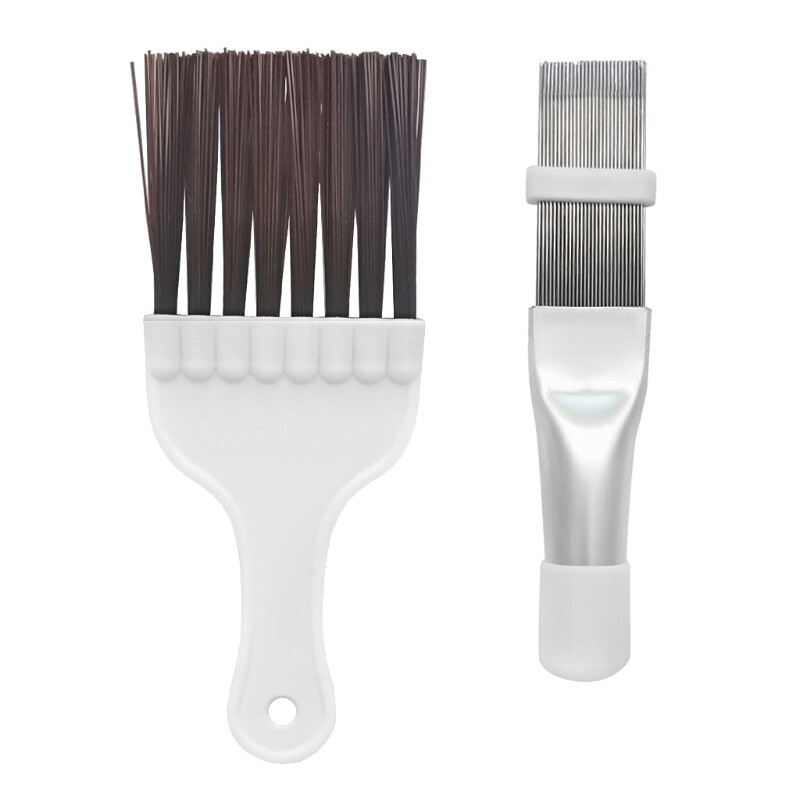 2 Pieces Reusable Air Conditioner Condenser/Fin Cleaning Brush Metal Fin Evaporator Radiator air Cleaning Tool