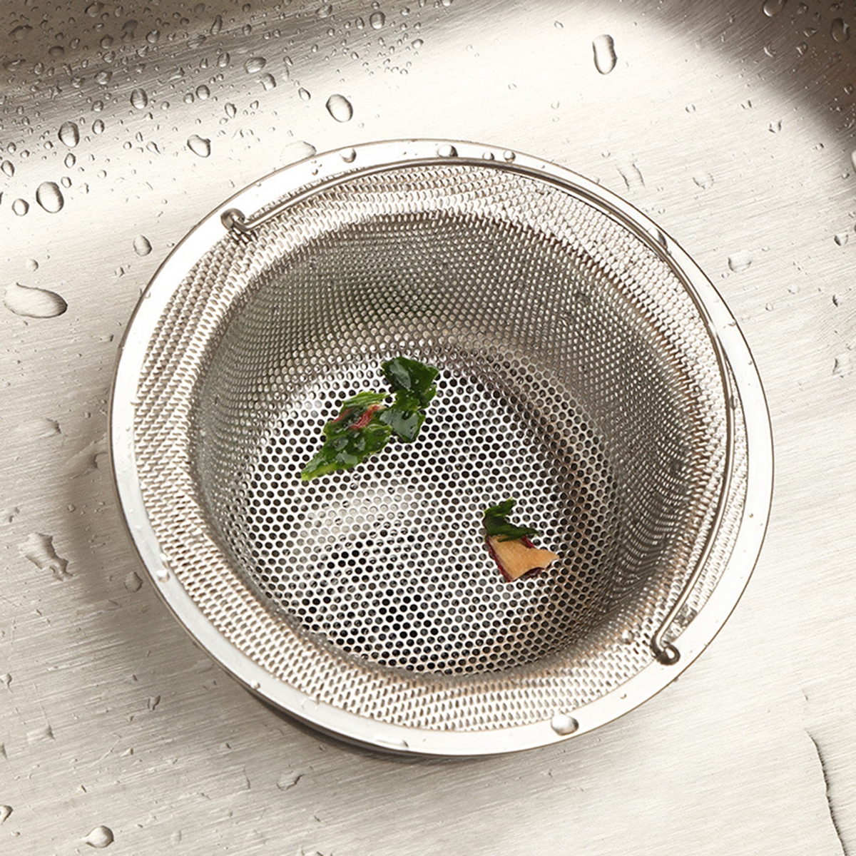 LITCHII Kitchen with Handle Bathroom Filter Fine Mesh Waste Stopper Colander Sink Drain Strainer Basket Catcher