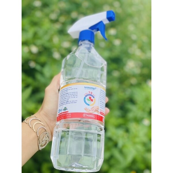 [GIAO NHANH 2H HCM] Cồn sát khuẩn (Cồn Y Tế) - Chai Xịt 1000ml