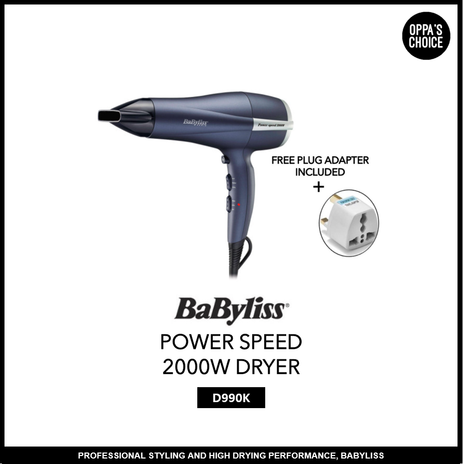 [Mới] Máy Sấy Tóc Babyliss tốc độ 2000W (d990k)