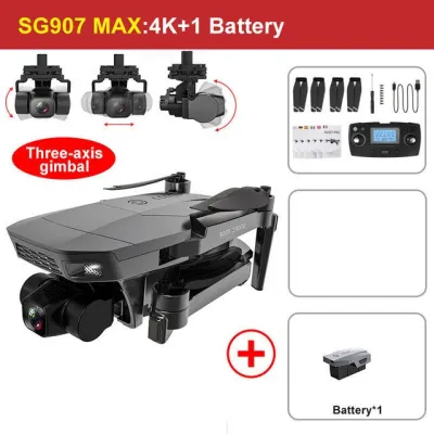 Best SG907 MAX PRO GPS Drone With 6K 3-Axis Gimbal Brushless Motor WiFi FPV RC Quadcopter PK SG906 Pro2 4k camera drone