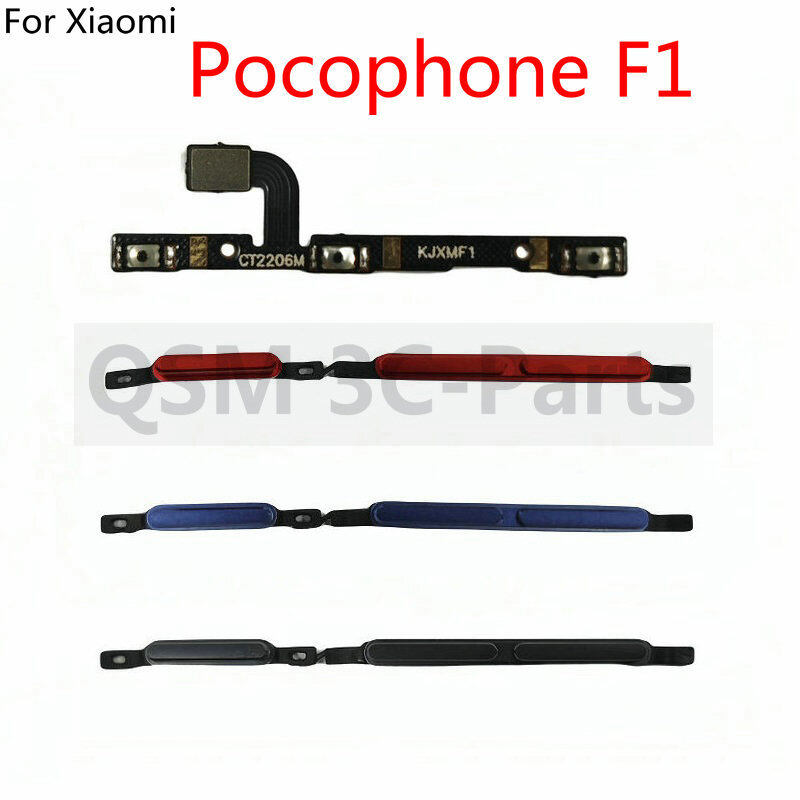 Nút âm lượng công tắc điện nút nguồn Flex dây cáp cho XIAOMI pocophone POCO F1 phụ tùng thay thế cáp mềm