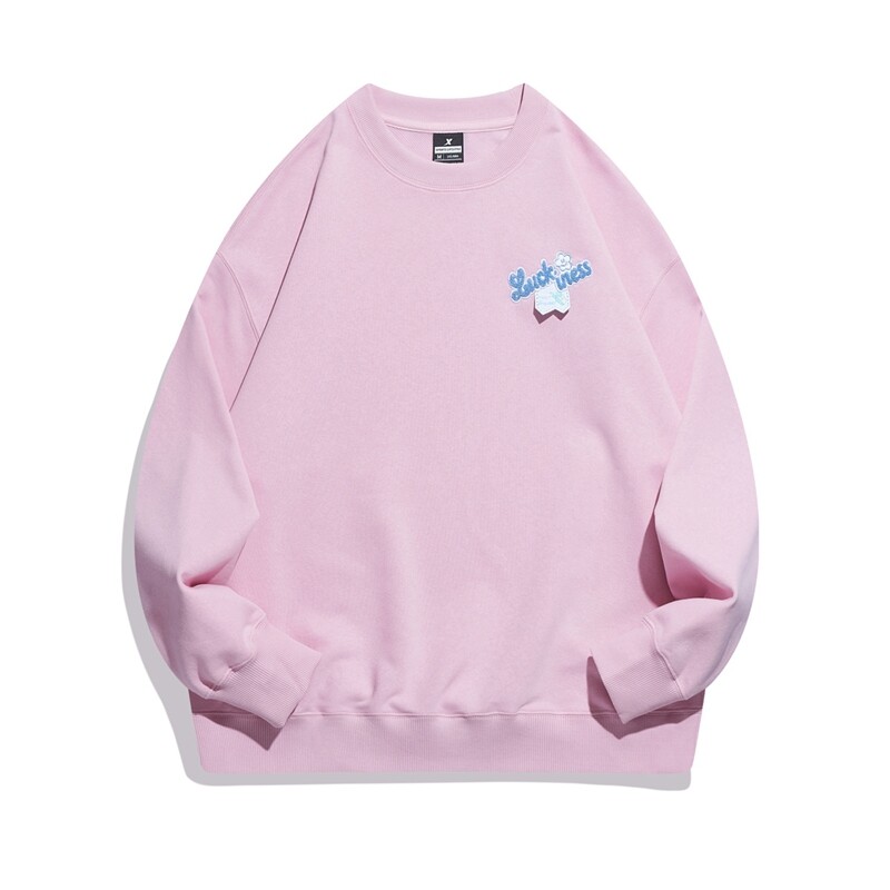 Xtep Ladies Pullover Sweater Round Neck Loose Casual Sports Sweater
