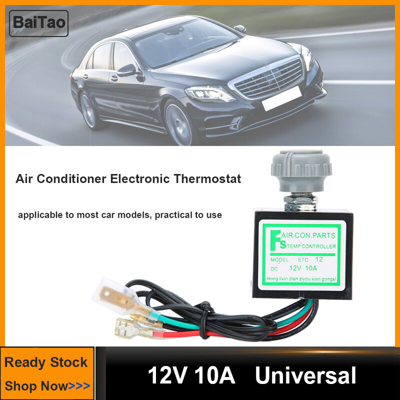12V Esenlong 10A Car Air Conditioner Electronic Thermostat Switch Temperature Control Auto Accessory 