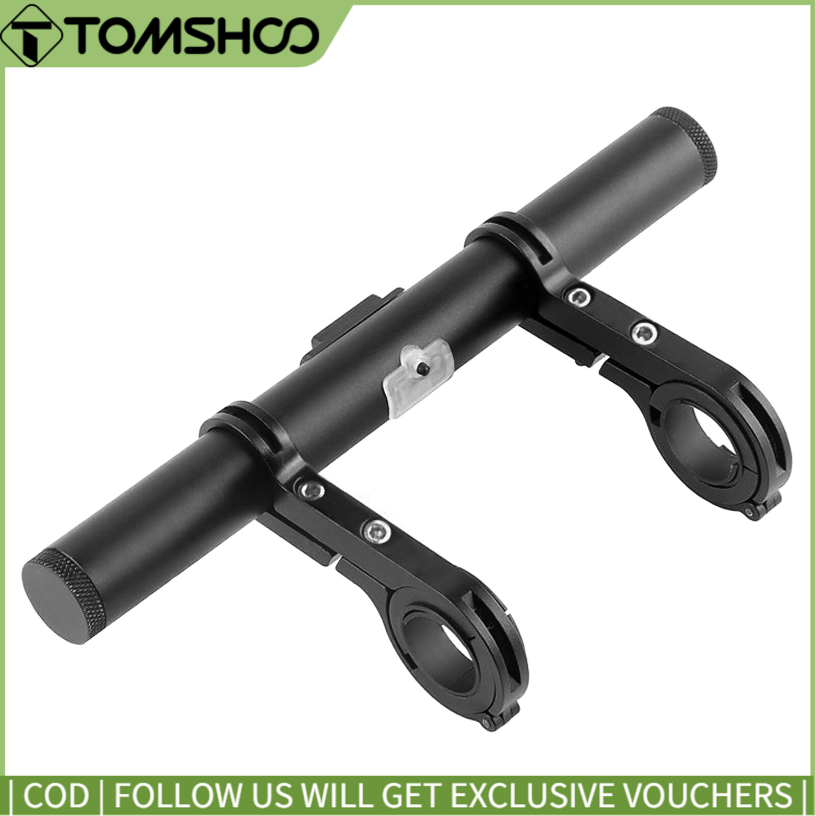 Bicycle Handlebar Extended Bracket USB Charging Power Ban-k Bike Front Light Mount Bar Holder Multifunction Cycling Aluminium Alloy Handlebar Extender Handlebar Extension Support Rack