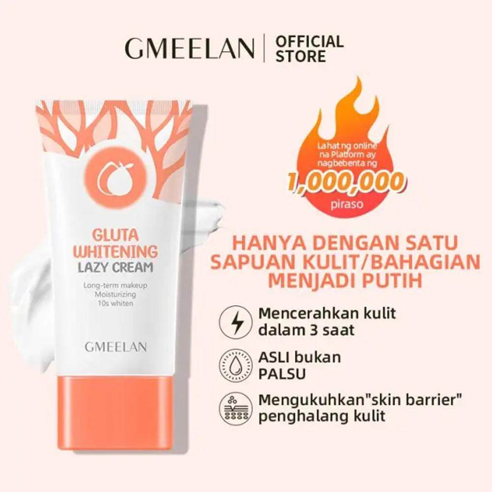 Gmeelan cam Gel tẩy tế bào chết chà kem 50g + gmeelan Gluta làm trắng kem lười Gluta Kem làm trắng da 50g