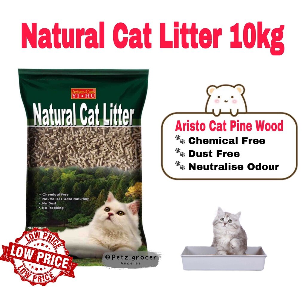 AristoCat Natural Pinewood 10kg Cat Litter Habuk Kayu Kucing Pellet