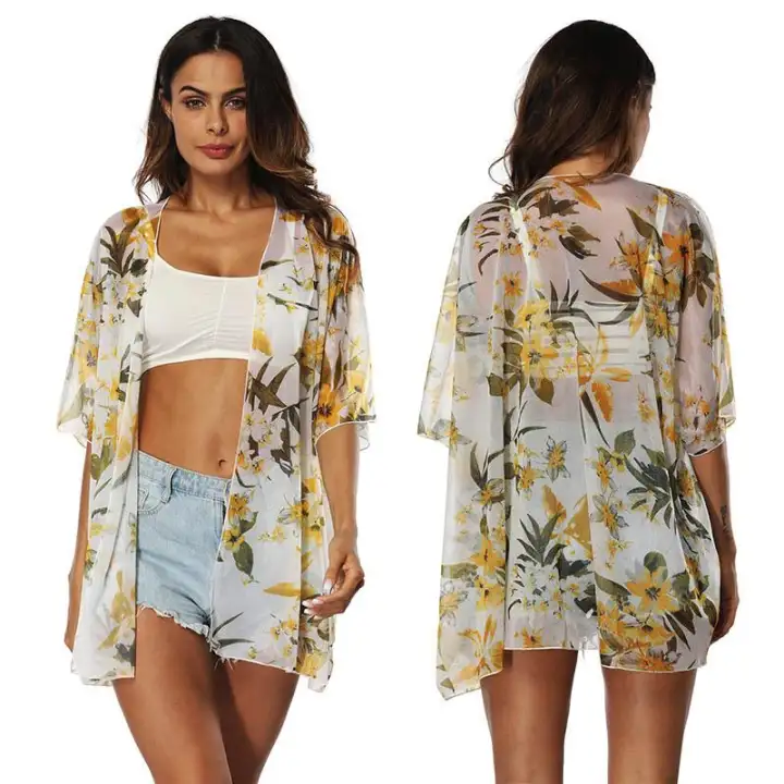 chiffon cardigan dress