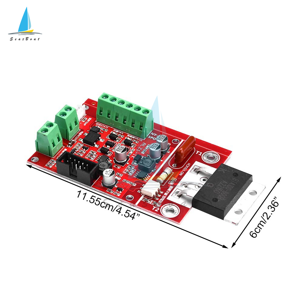 Seasboat NY-D08 Spot Welding Machine Controller 100A Pneumatic Color LCD Display Multi-point Personalization with Temperature Sensor