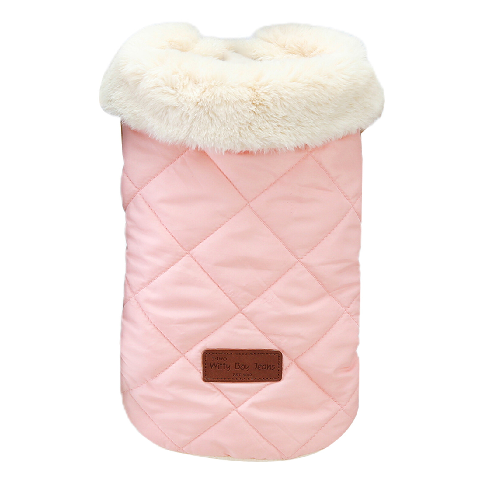 huanhuang Pet Clothing Solid Color Dress-up Skin-friendly Warm Pet Dog Vest Coat Costume for Winter