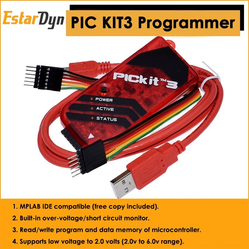 Pickit3 Pic Kit3 Pickit 3 Programmer Offline Programming Pic Microcontroller Chip Monopoly