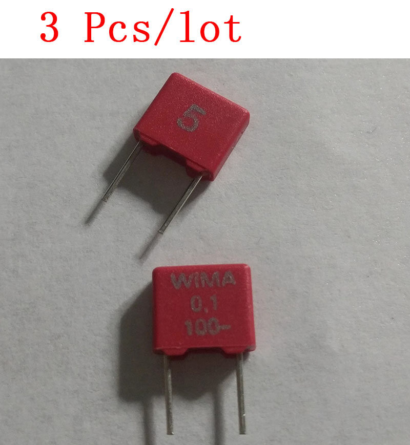 3 pcs/lot 0.1uf 100v mks2 100nf 104 wima capacitor