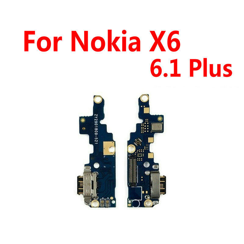 Bảng Sạc Usb Cho Nokia X6 6.1 Plus Đầu Cắm Giắc Cắm Cổng Sạc USB Cáp Mềm + Micrô