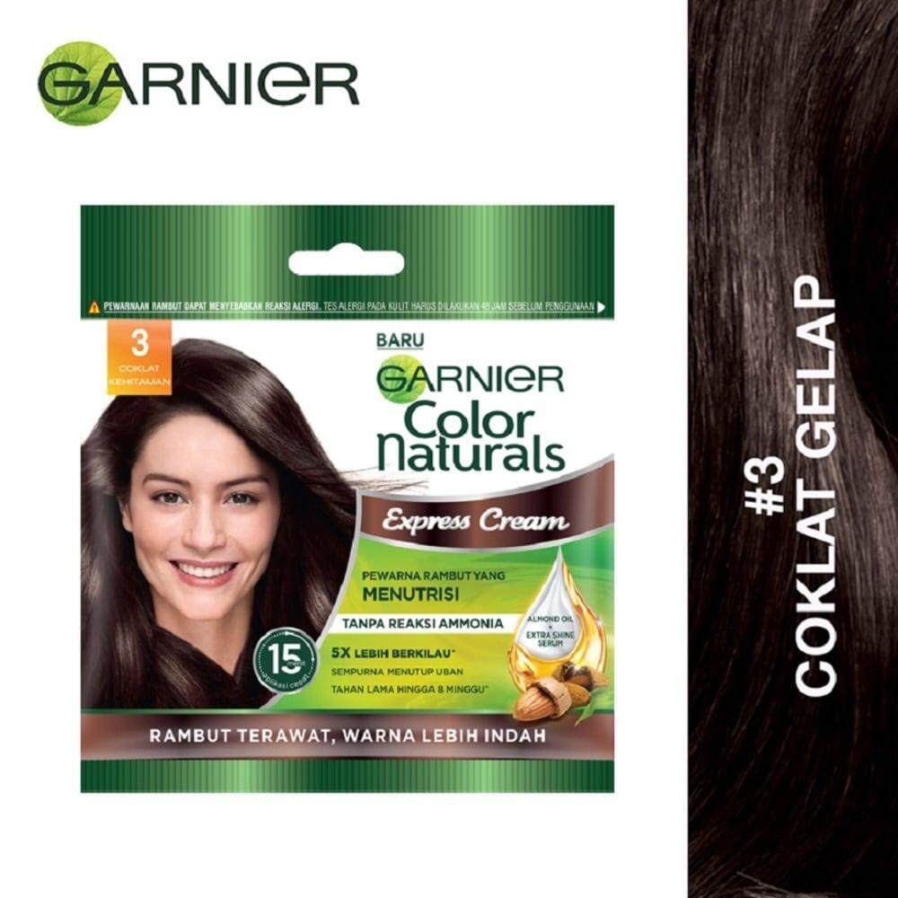 Garnier Colour Naturals Express Creme Hair Dye No 3[Dark Brown] 20ml |  Lazada