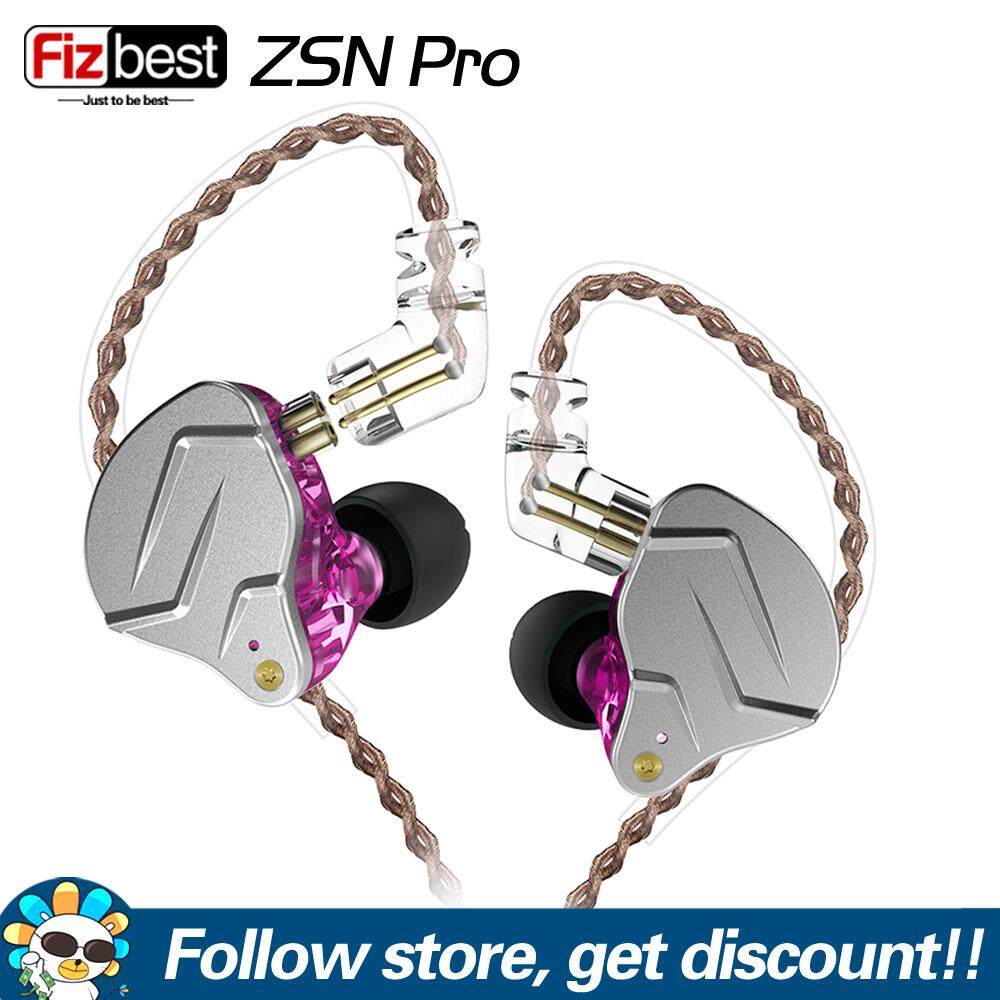 Kz Zsn Pro Metal Earphones 1ba 1dd Hybrid Technology Hifi Bass