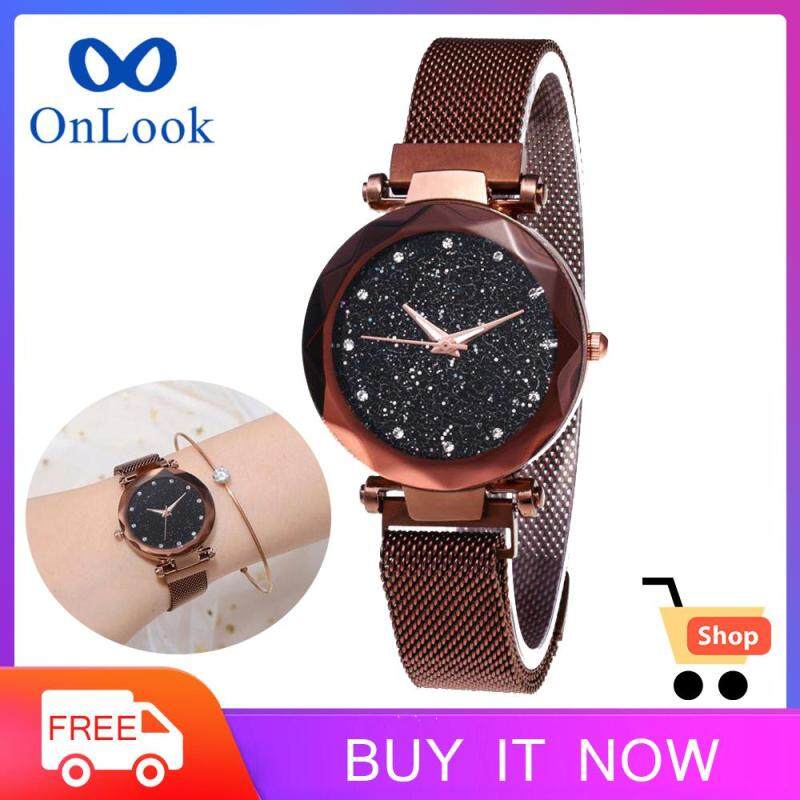 OnLook Hot Starry Sky Watch Waterproof Magnet Strap Buckle Stainless Steel Women Gift Malaysia