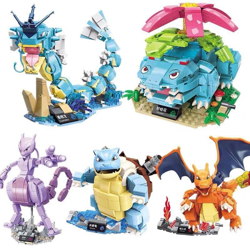 {ORIGINAL} KEEPPLEY POKEMON CHARACTERS SET OF 5 IN 1 BUILDING BLOCKS ...