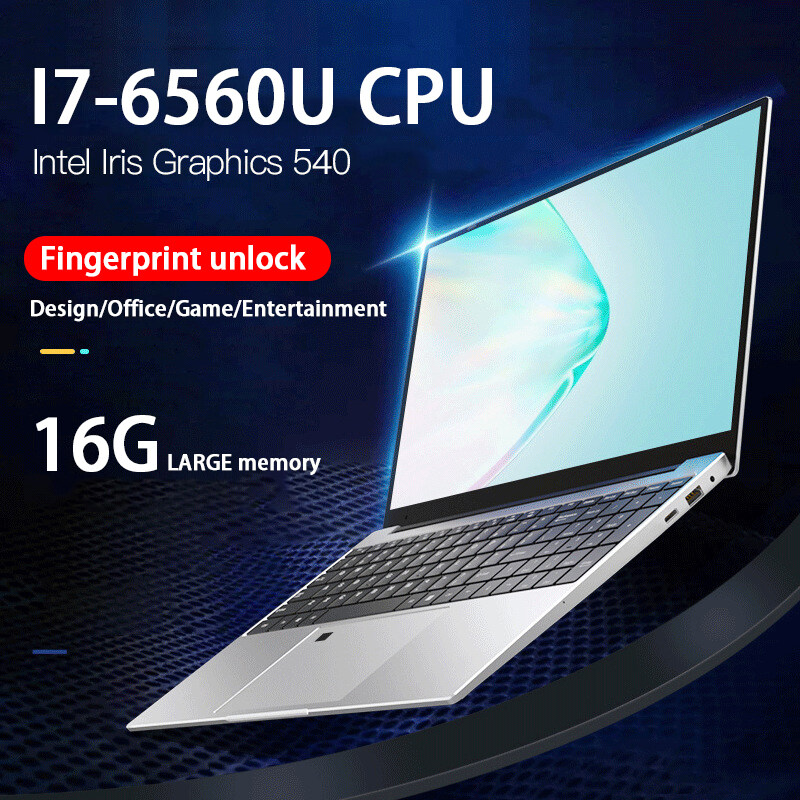 {New arrivals} Ultra-thin laptop i7-6560U 3.0GHz RAM8 / 16GDDR4 SSD128 / 512G one year warranty 2020 new Malaysia