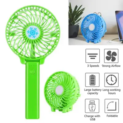 Mini USB Rechargeable Strong Wind Foldable Hand Fan