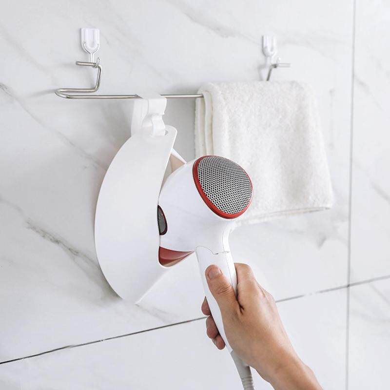 LF Hair Dryer Holder Organizer U-Shaped Dryer Rack Plastic Storage Rack Hook Household Bathroom