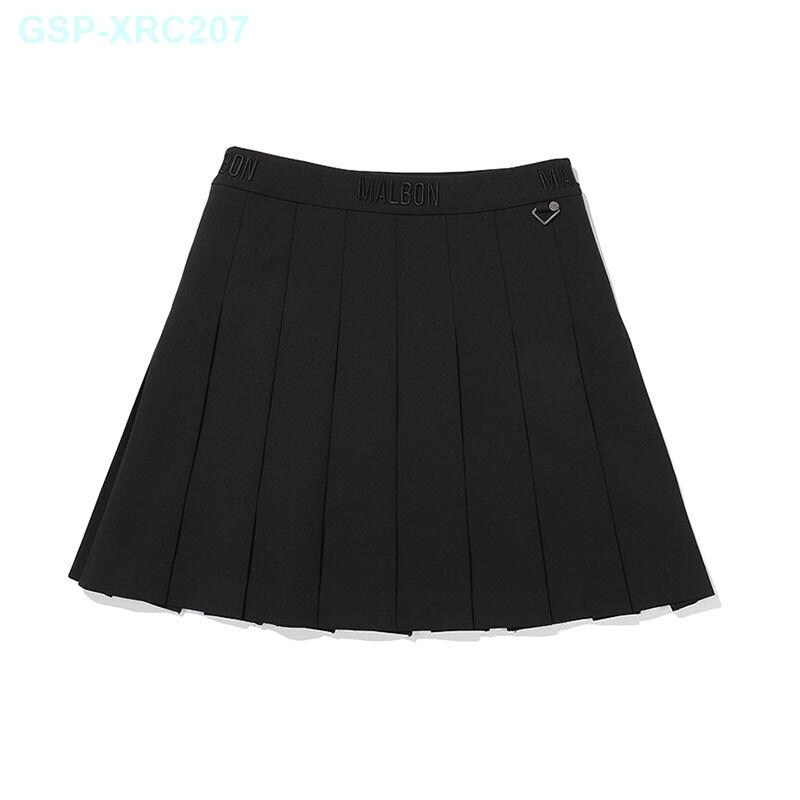 NEW Genuine Korean brand MALBON golf sports high-waisted skirt new loose women's solid color versatile pleated skirt New style