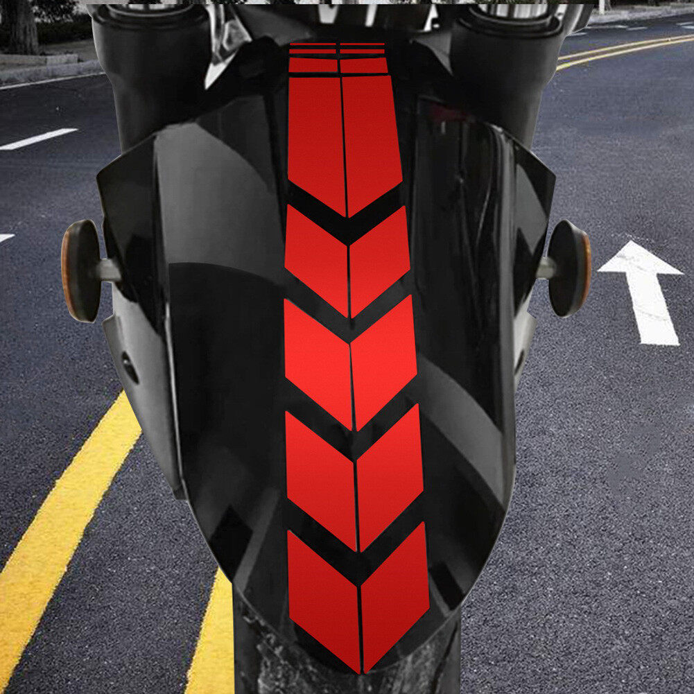 JaneDream Reflective Motorcycle Wheel Decal Sticker Mudguard Protector Decals Decor
