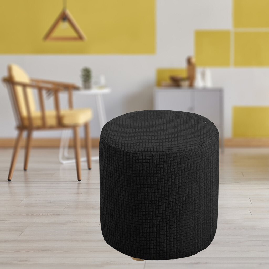 Bọc Ghế Blesiya Đồ Bảo Vệ Nội Thất Ottoman Co Giãn, Bọc Ghế Sofa Tròn, Nhà