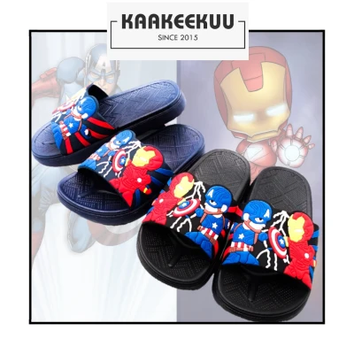 Kaakeekuu Kid Boy Slides Shoes l Cartoon Size 24 - 35 [Ready Stock]
