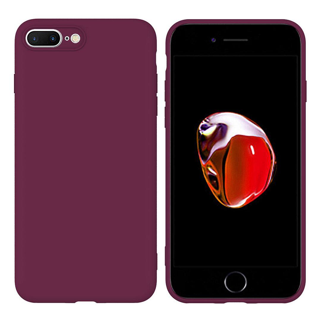 Compatible with iPhone 8 Plus (5.5") / iPhone 7 Plus CaseỐp lưng silicon mềm mới mềm Vỏ màu dễ thương Bộ đệm chống sốc Vỏ điện thoại Phone Casing