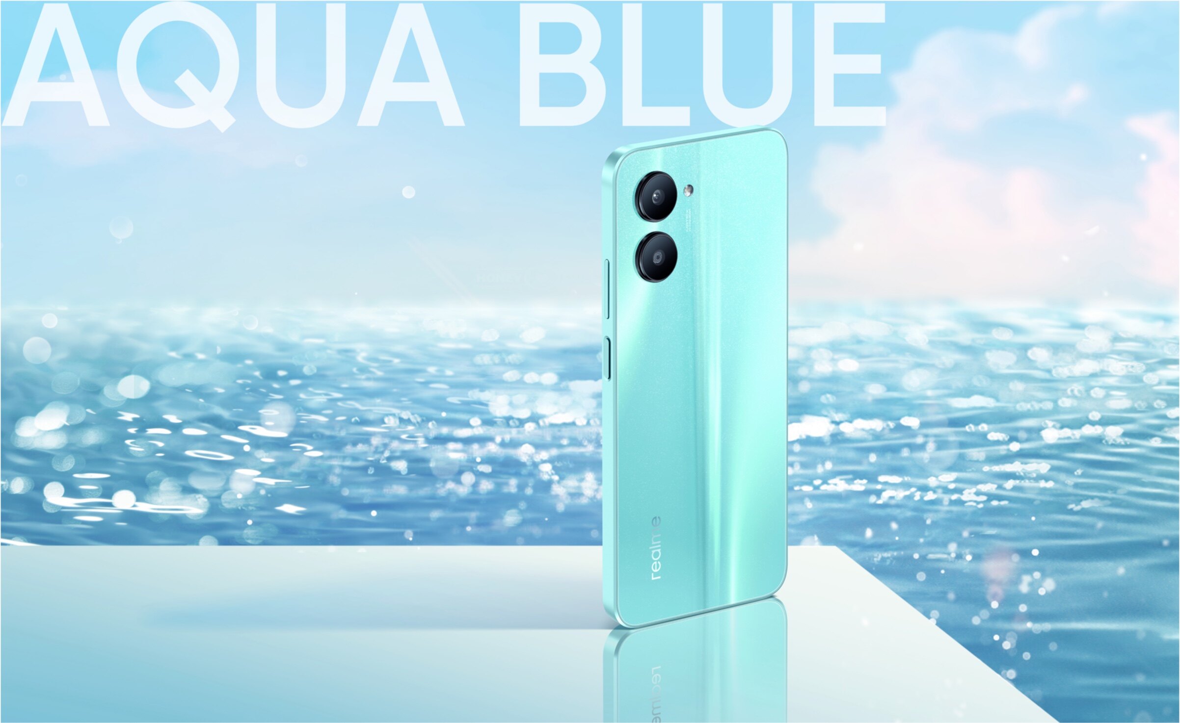 realme c33 aqua blue 64 gb 5000 mah