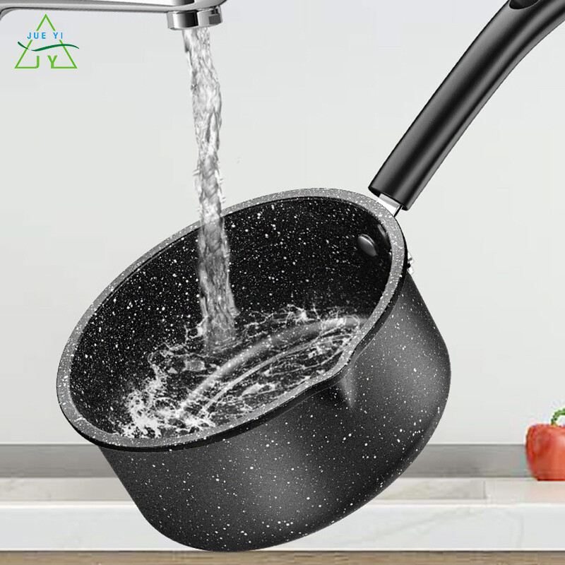 KS Mini Milk Pan Safe Nonstick Sauce Pot with Lid and Steamer for Baby Food, Fast Heating Cookware with Anti-Scald Handle