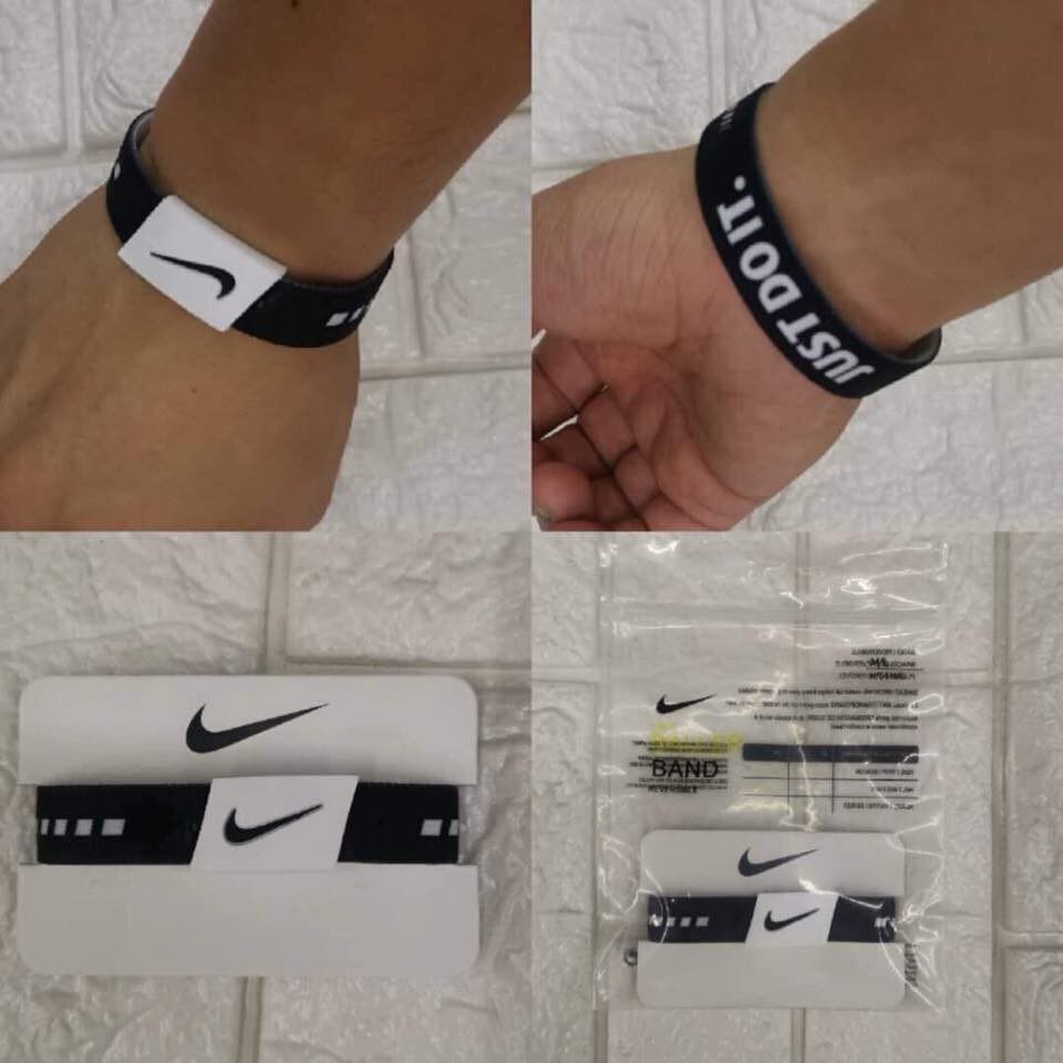 Nike Baller ID bands LEBRON JAMES Black White bracelets | #148152564