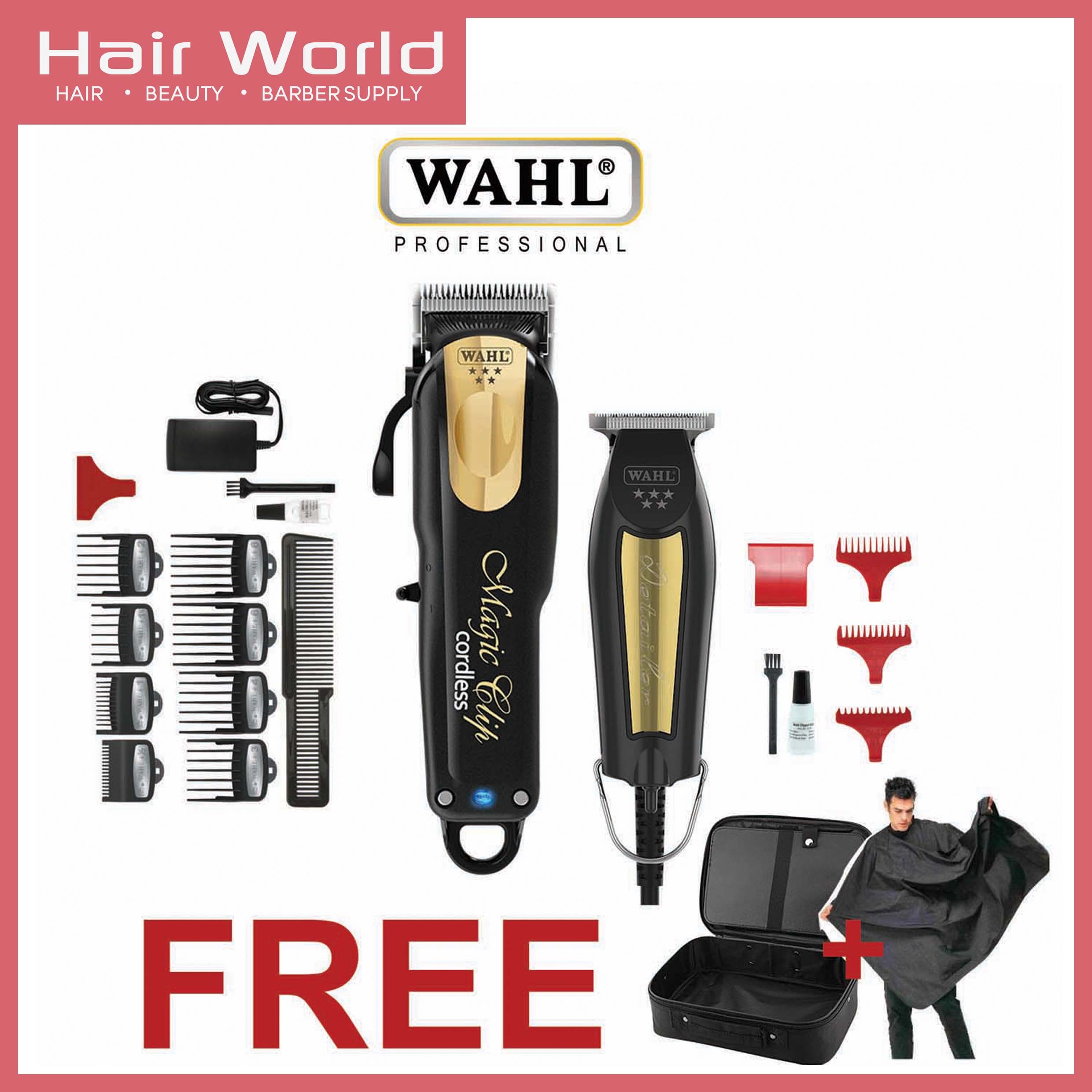 wahl gold magic clip cordless clipper and detailer combo