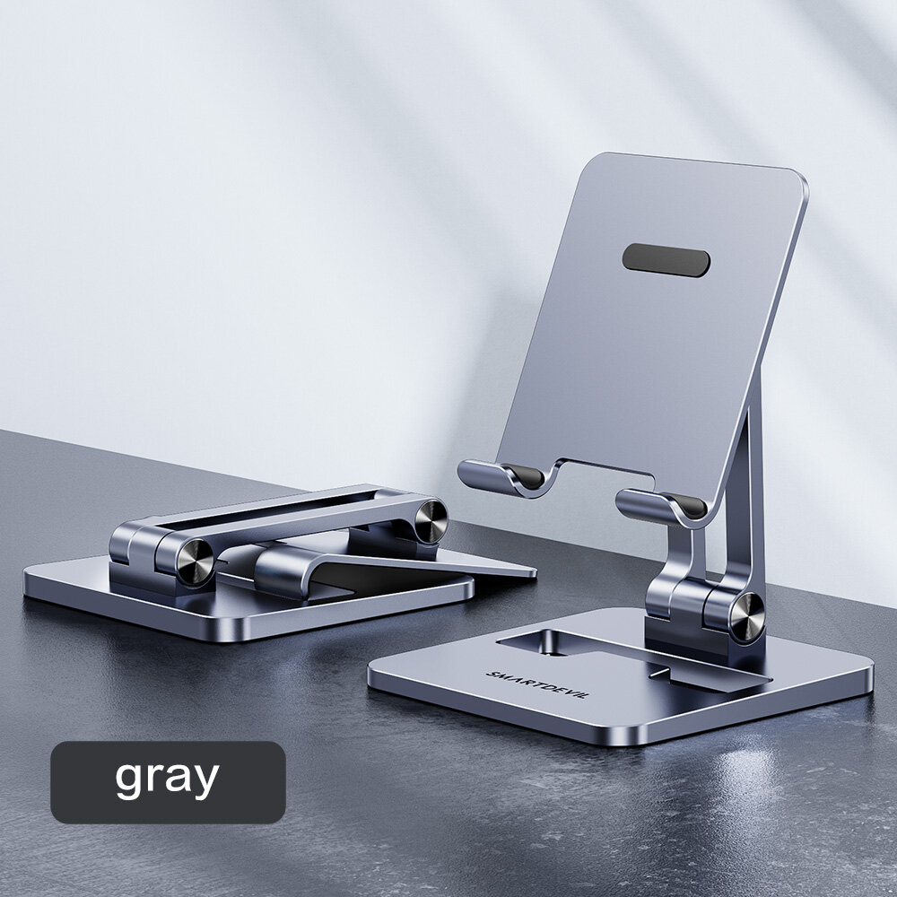 SmartDevil Giá Đỡ Điện Thoại Để Bàn Bằng Hợp Kim Nhôm Có Thể Gập Lại Máy Tính Bảng Đứng Giá Đỡ Điện Thoại Di Động, Đa-Góc Lên Và Xuống Có Thể Điều Chỉnh Phù Hợp Dành Cho Huawei 4-11 Inch Matepad Pro iPad Pro
