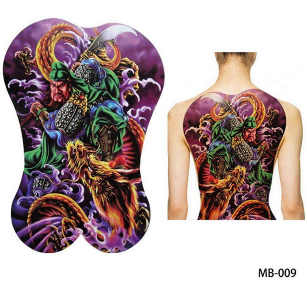 WTRY Sắc đẹp Lớn Ngực Rồng hổ Sói cá Decal chống thấm Hình xăm dán Hình xăm dán toàn bộ lưng Hình xăm tạm thời
