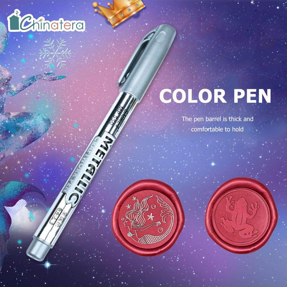 [Chinatera] 1pc Vintage Sealing Wax Stamp Mark Pen DIY Art Decoration Fire Paint Seal Special Graffiti Waxing Color Markers Pens