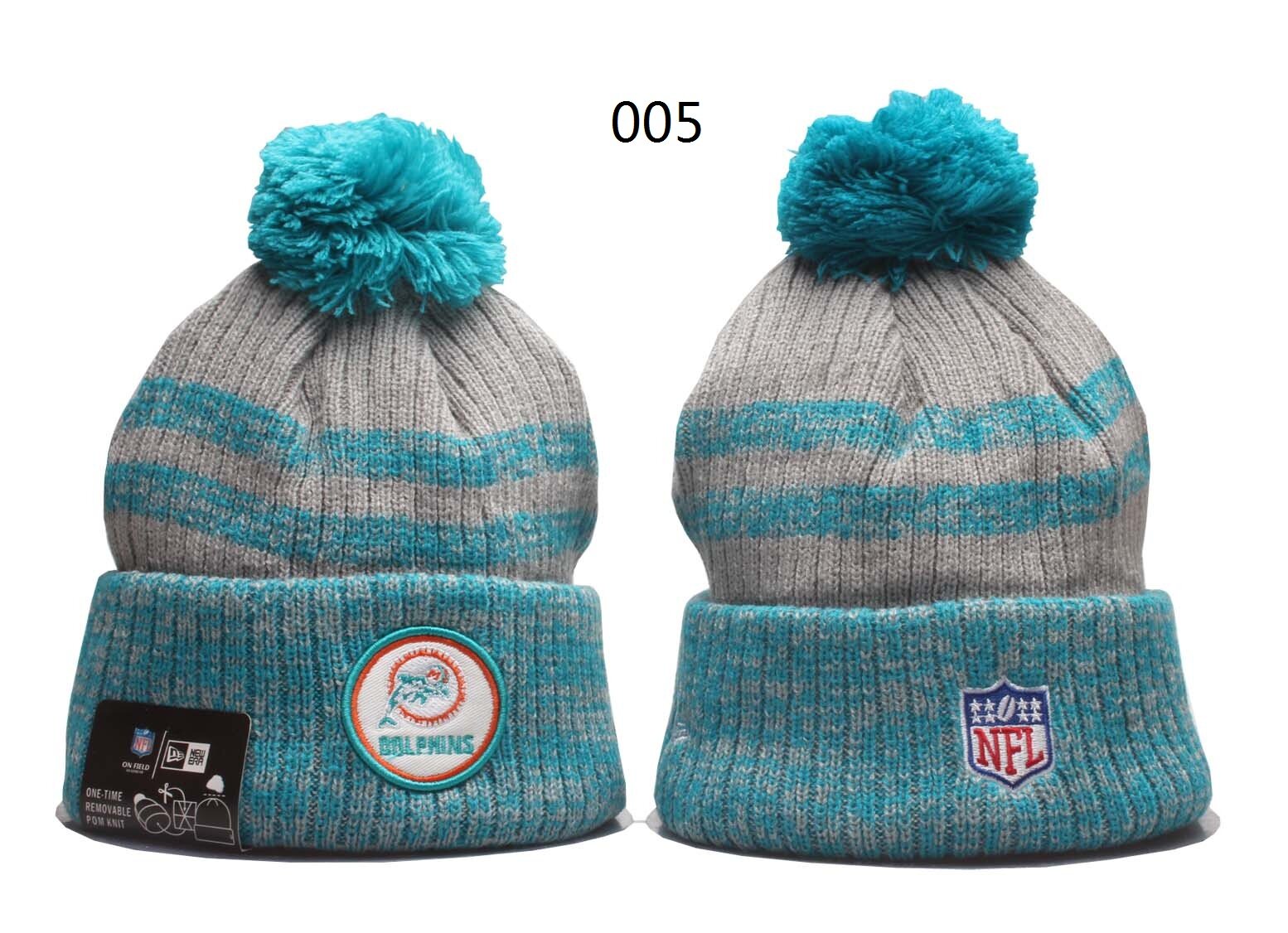 Miami Dolphins NFL Beanies Knitted Cap Warmer Hat for Man and Woman Tiktok Ins Fb Hot Styles