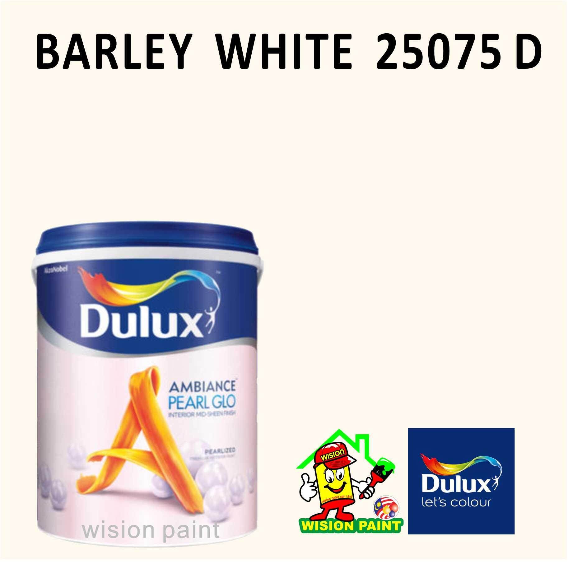 BARLEY WHITE 25075 D ( 18 L ) DULUX AMBIANCE PEARL GLO INTERIOR MID ...