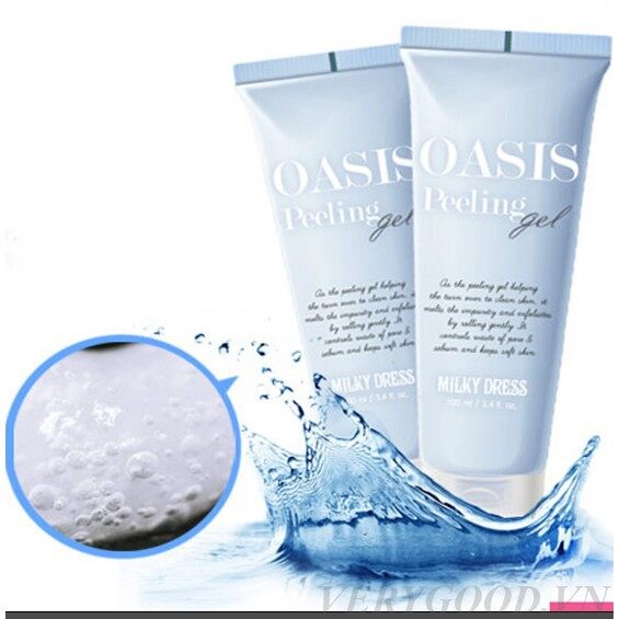 Gel tẩy tế bào chết làm sáng da milky dress oasis peeling gel 100ml - 6926