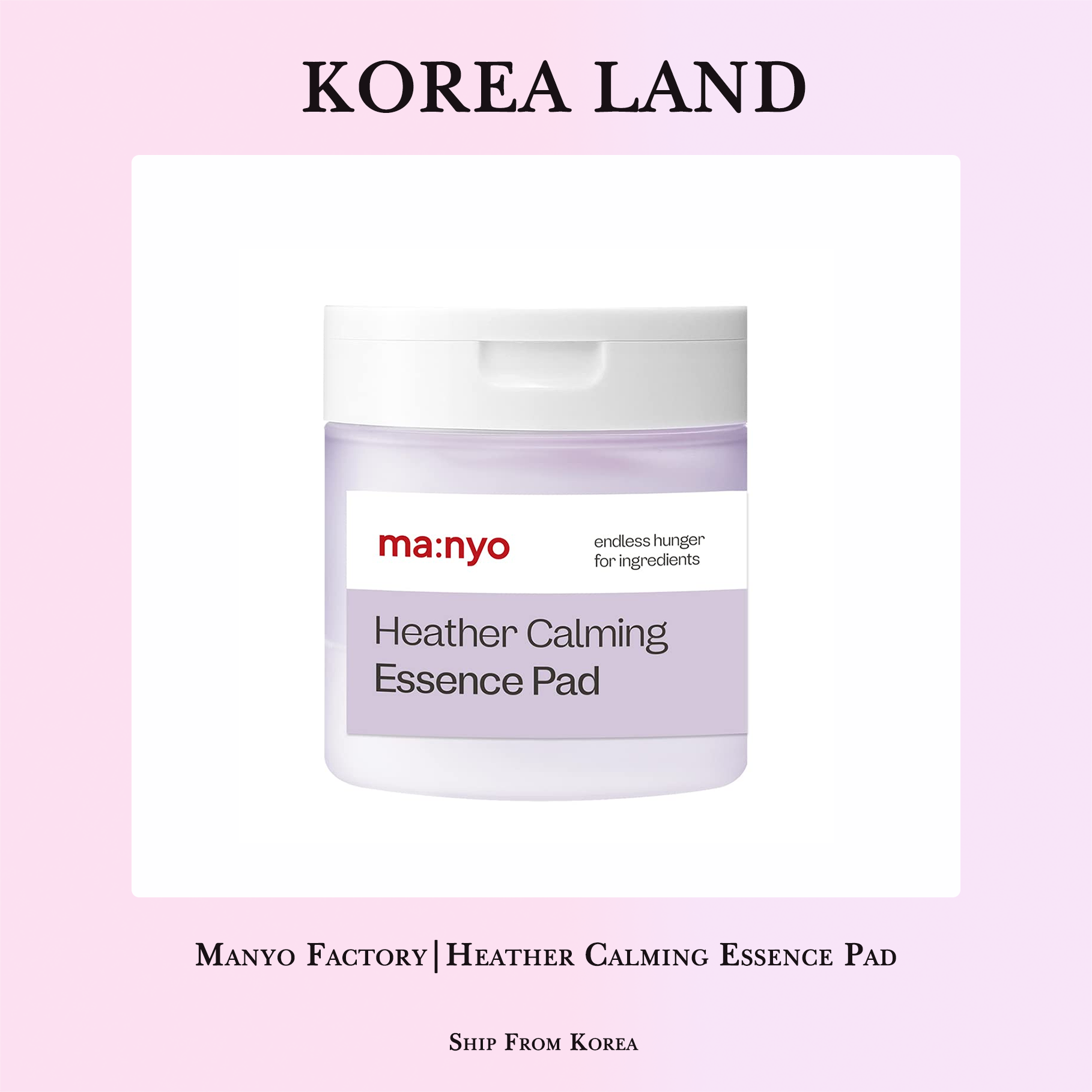 Manyo Factory | Heather làm dịu bản chất Pad (60 tờ)