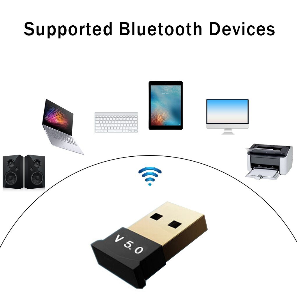 USB Bluetooth Adapters BT 5.0 USB Wireless Computer Adapter Audio Receiver Transmitter Dongles Laptop